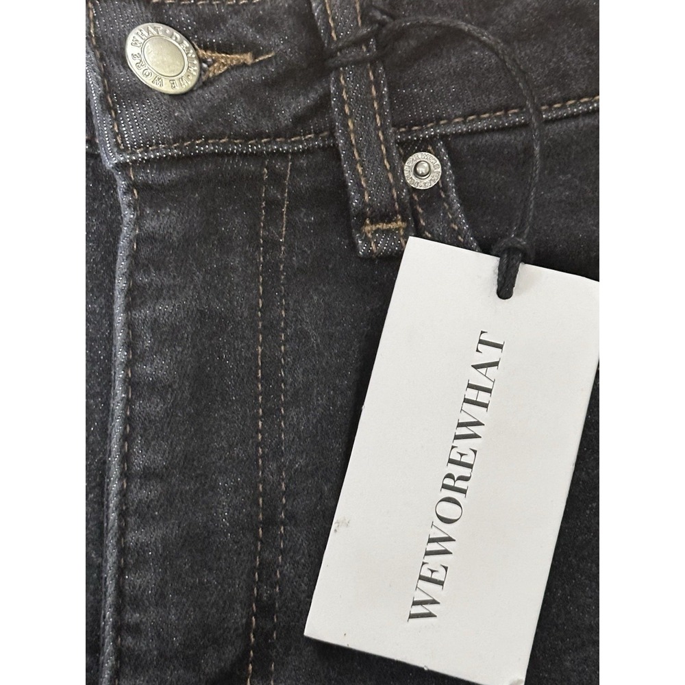 NWT WeWoreWhat High-Rise Boyfriend Shorts / Bahbah Black Size 26 - Picture 7 of 7
